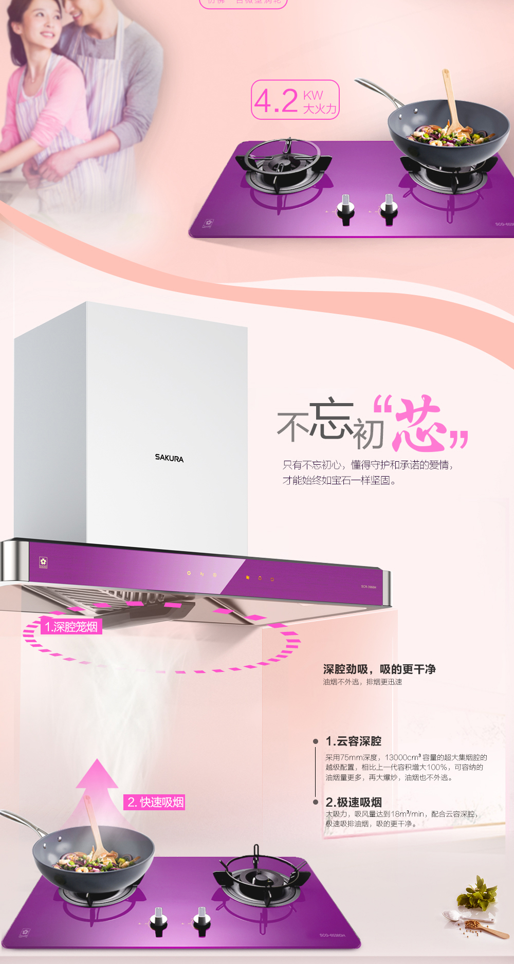 樱花浪漫紫水晶系列油烟机